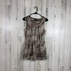 3/$15 Elementz animal print top size small